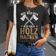 Mir Reichts Ich Geh Holz Hacken Lumberjack T-Shirt Geschenke für Sie