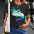 Mlm Flag Mlm Pride Axolotl Gay Male Flag Lgbt Mlm T-Shirt Gifts for Her