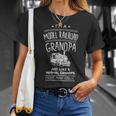 Model Railroad Grandpa Train Father's Day T-Shirt Gifts for Her