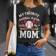 MomBall Player My Favorite Baseball Player Calls Me Mom T-Shirt Gifts for Her