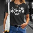 Mommy 2024 Heartbeat 1St Time Pregnancy Announcement Mom T-Shirt Gifts for Her