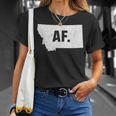 Montana Af Distressed Home State T-Shirt Gifts for Her