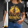 Music City Nashville Tennessee Vintage Guitar Country Music T-Shirt Gifts for Her