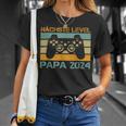 Nächstes Level Ich Werde Papa 2024 Ankündigung Gamer T-Shirt Geschenke für Sie