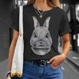 Netherland Dwarf Rabbit Face T-Shirt Gifts for Her