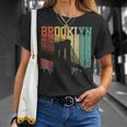 New York City Brooklyn Bridge Vintage Retro Skyline Nyc Ny T-Shirt Gifts for Her