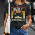 Nivel 11 Anos Desbloqueado Humor Cumpleanos 11 Gamer Regalo Camiseta unisex Regalos para ella