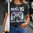 Nivel 15 Desbloqueado Cumpleaños 15 Años Camiseta unisex Regalos para ella