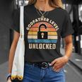 Nivel Del Padrino Desbloqueado Regalo Del Padrino Camiseta unisex Regalos para ella