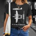 Northrop P-61 Black Widow P61 Plane P 61 Night Fighter P 61C T-Shirt Gifts for Her