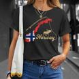 Norway Map Angel Elk T-Shirt Geschenke für Sie