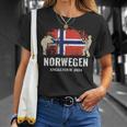 Norwegen Angeln 2024 Angler Norwegen Angeln T-Shirt Geschenke für Sie