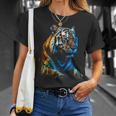 Obra De Arte De Tigre Animal Arte Camiseta unisex Regalos para ella