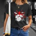 Octopus Playing Drums Drummer Musician-Octopus Lover T-Shirt Gifts for Her