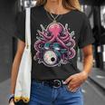 Octopus Playing Drums Drummer Musician Drumming Band T-Shirt Gifts for Her