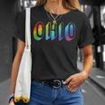 Ohio Lgbtq Pride Rainbow Pride Flag T-Shirt Gifts for Her