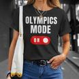 Olympics Mode On Sports Athlete Coach Gymnast Track Skating T-Shirt Gifts for Her