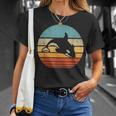 Orca Killer Ballena Retrointage 60S 70S Puesta De Sol Sea Animal Camiseta unisex Regalos para ella