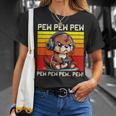 Otter Gamer Pew Video Games Vintage Boys Girls T-Shirt Gifts for Her