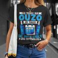 Ouzo Drink Only An Tagen Die Mit G Enden Und Wednesday T-Shirt Geschenke für Sie