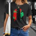 Pan African Flag Unia African American Flag T-Shirt Gifts for Her