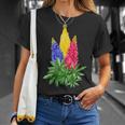 Pansexual Flowers Subtle Pan Queer Pride Month Lgbtq T-Shirt Gifts for Her