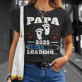 Papa 2025 Lustigesatertagsgeschenk Schwangere T-Shirt Geschenke für Sie