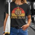 Papa Bär Papa Wildingatertagintage T-Shirt Geschenke für Sie