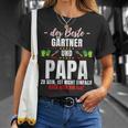 Papa Und Gärtner Garden Gardening Saying T-Shirt Geschenke für Sie