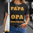 Papa Zu Sein Ist Eine Ehre Opa Zu Sein Unbezahlbar T-Shirt Geschenke für Sie