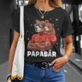 Papabear Bear Papa Und Baby Papa Father's Day Für Einen Papa T-Shirt Geschenke für Sie