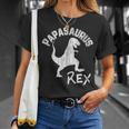 Papasaurus Rex Papa Dinosaurier Lustigesatertagsgeschenk T-Shirt Geschenke für Sie