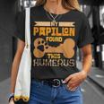 My Papillon Found This Humerus Classic Bone Lover Dog Breed T-Shirt Gifts for Her