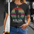 Para Papa Nivel Papá Desbloqueado Regalos Dia Del Padre Kapuzenjacke T-Shirt Geschenke für Sie