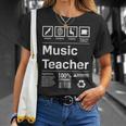 Para Profesores De Música Regalos Para Profesores De Música Camiseta unisex Regalos para ella