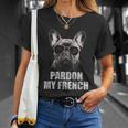 Pardon My French Bulldog Frenchie Lover T-Shirt Gifts for Her