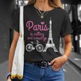Paris France Eiffel Tower Souvenir T-Shirt Geschenke für Sie