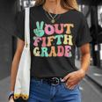 Peace Sign Out Fifth Grade Last Day School 5Th Graduation T-Shirt Gifts for Her