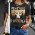 Peng Peng Ihr Spacken T-Shirt, Vintage Gänse-Design Lustig Geschenke für Sie