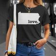 Pennsylvania Love Hometown State Pride T-Shirt Gifts for Her