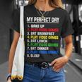 My Perfect Day Video Games Video Gamers T-Shirt Gifts for Her