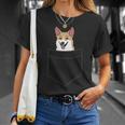 Perro Corgi En El Bolsillo Lindo Perro De Bolsillo Corgi Camiseta unisex Regalos para ella