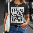 Pianist Piano Player For Soul Music Dad Mom T-Shirt Gifts for Her