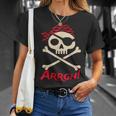 Pirate Argh Boys And Girls Arrgh Pirate T-Shirt Gifts for Her