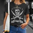Pirate Flag Outfit Vintage Pirate Costume Skull Pirate T-Shirt Geschenke für Sie