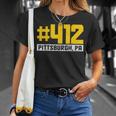 Pittsburgh 412 Area Pennsylvania Yinz Vintage Pride Yinzer T-Shirt Gifts for Her