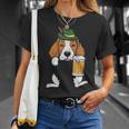 Pocket German Beagle Feet Oktoberfest Bavarian Dog T-Shirt Gifts for Her