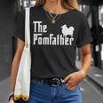 The Pom Father Pomeranian Dog Lover Dad Fathers Day T-Shirt Gifts for Her