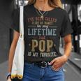 Pop Is My Favorite Name Father's Day Pop T-Shirt Gifts for Her
