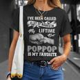 Pop Pop Is My Favorite Name Grandpa Father's Day T-Shirt Gifts for Her